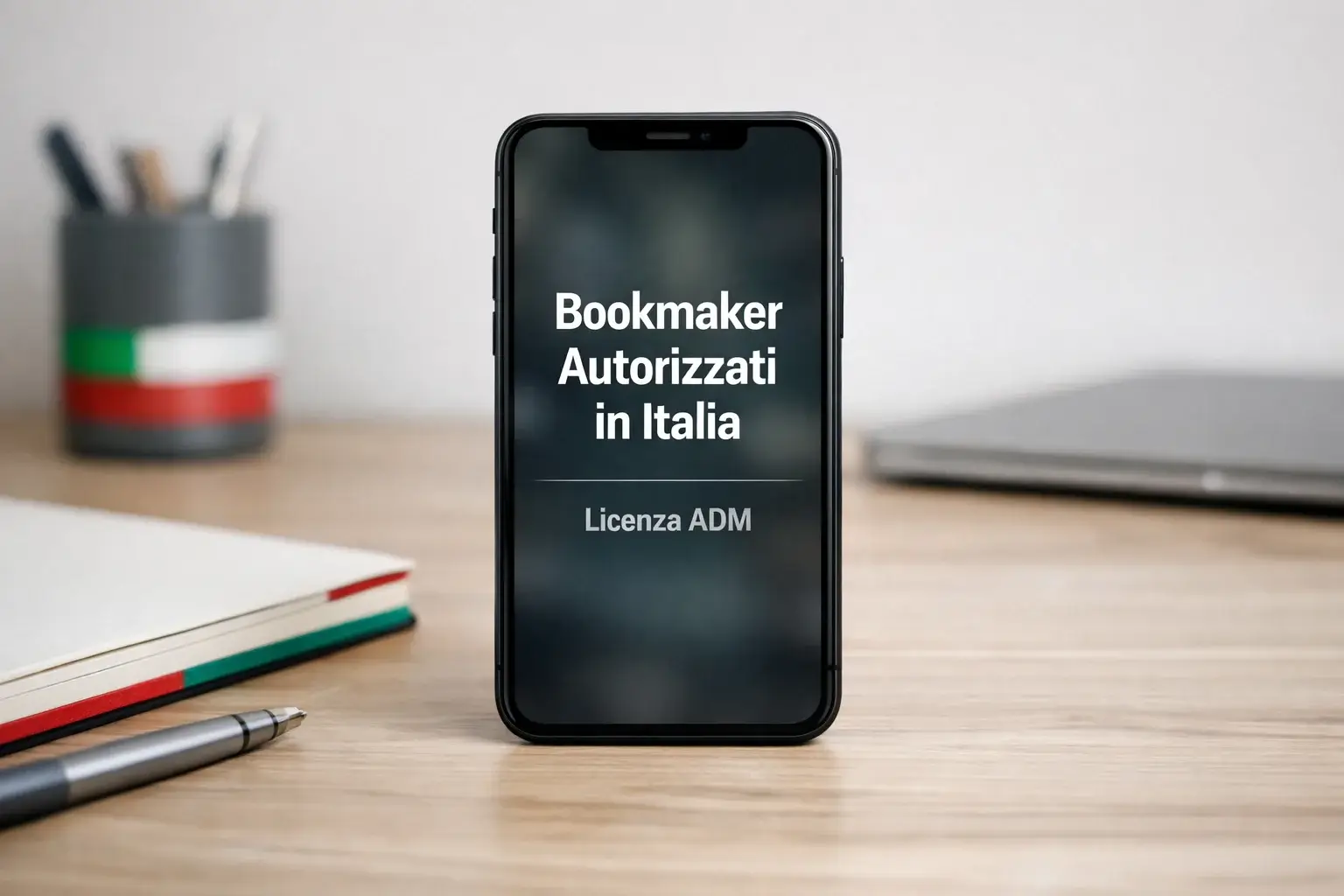 Bandiera italiana con elementi di tecnologia moderna