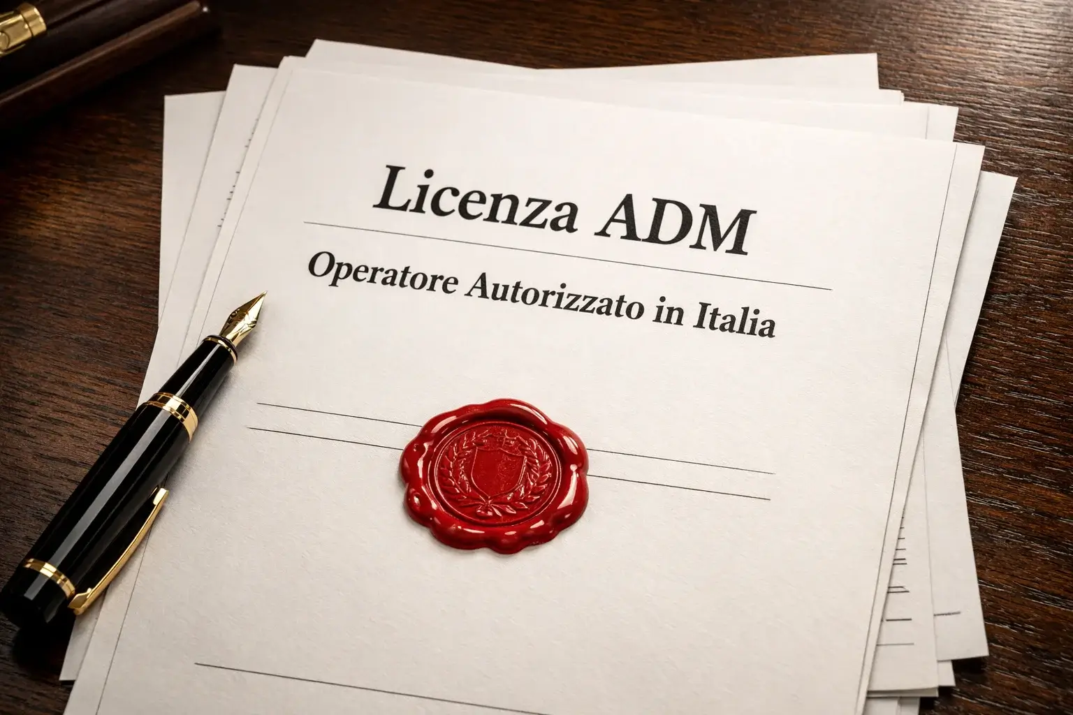 Documento ufficiale con sigillo di garanzia
